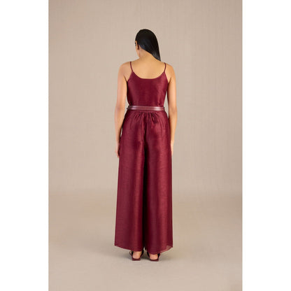 AMPM Hyra Shirt with Palazzo, Inner & Belt (Set of 4)