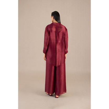 AMPM Hyra Shirt with Palazzo, Inner & Belt (Set of 4)