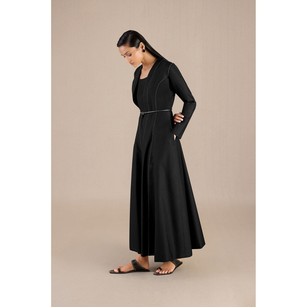 AMPM Asna Jacket with Pant, Inner & Belt (Set of 4)