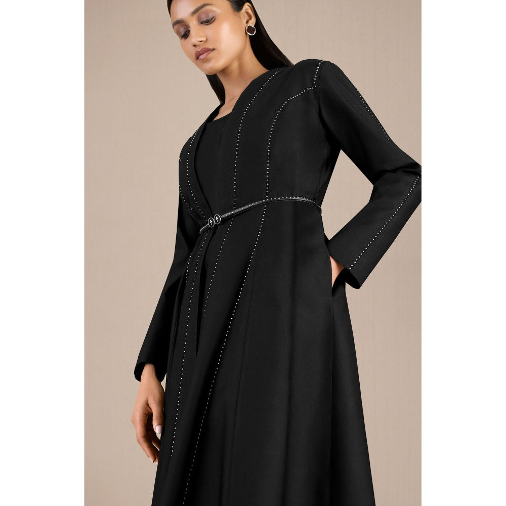 AMPM Asna Jacket with Pant, Inner & Belt (Set of 4)