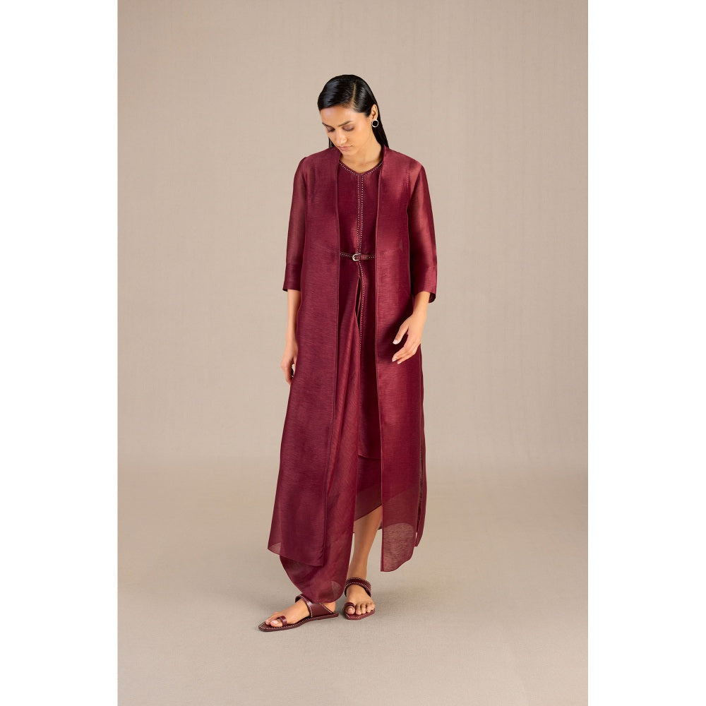 AMPM Dania Dress with Throw & Belt (Set of 3)