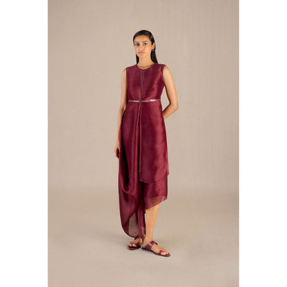 AMPM Dania Dress with Throw & Belt (Set of 3)