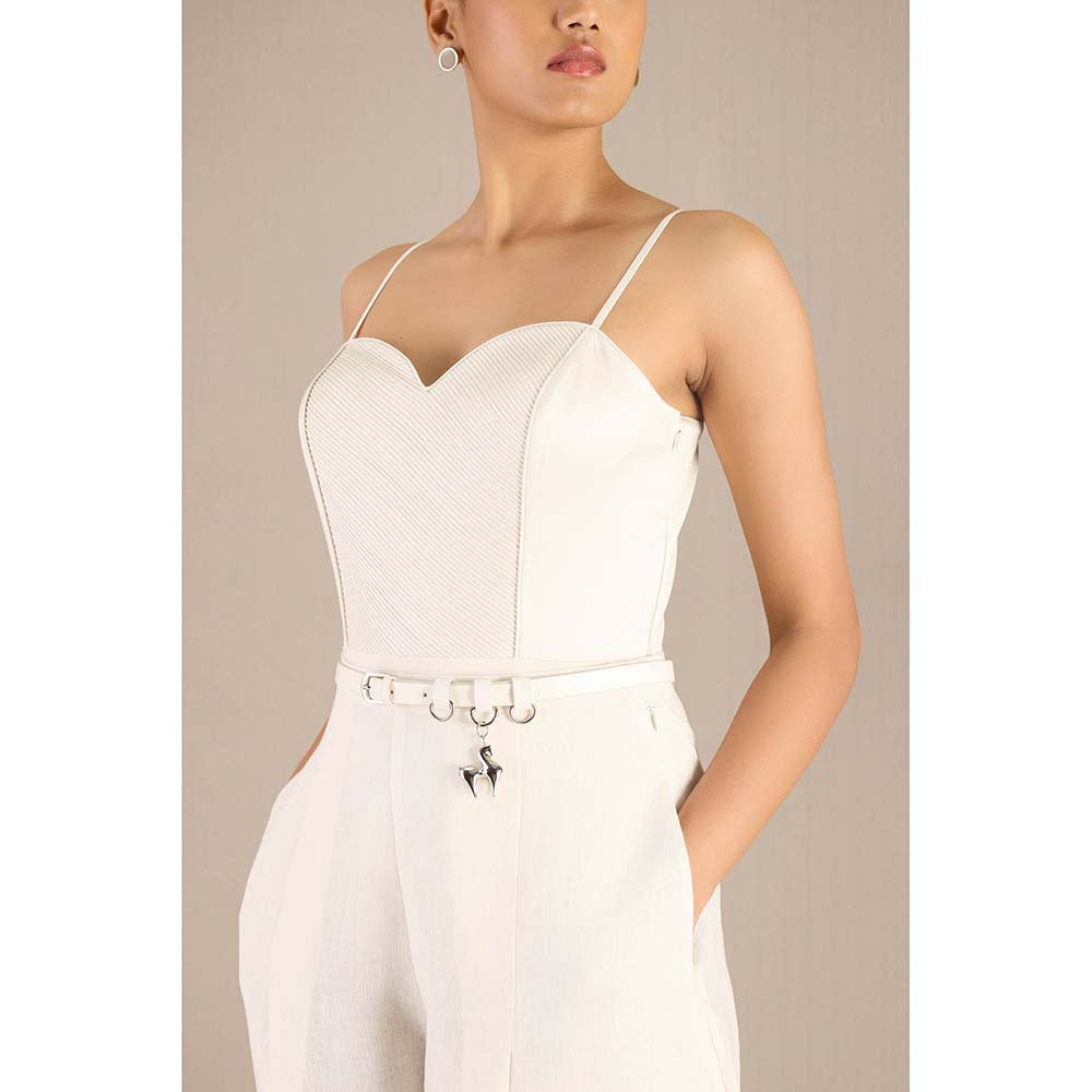AMPM Ivory Eliza Co-Ord (Set of 4)
