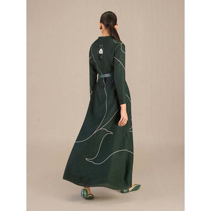AMPM Green Savana Dress With Belt (Set of 2)