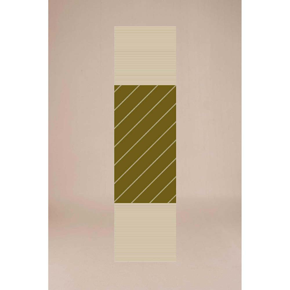 AMPM Green Stripes Printed Tiya Scarf