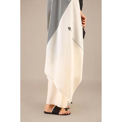 AMPM White Bina Kurta with Palazzo and Dupatta (Set of 3)