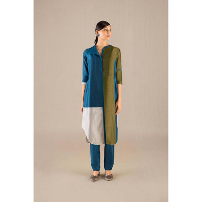 AMPM Teal Gaia Kurta with Pant (Set of 2)