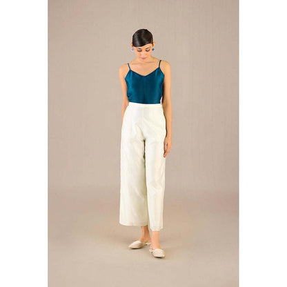 AMPM Teal Dariya Shirt with Inner, Pant and Belt (Set of 4)