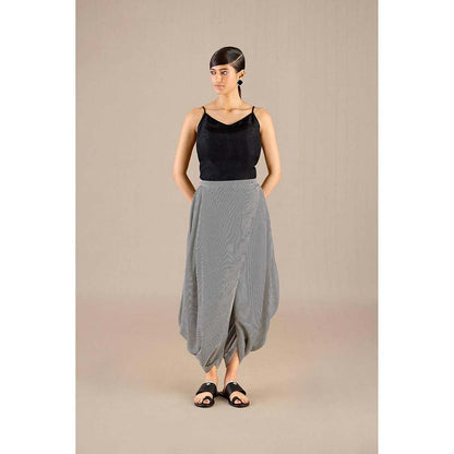 AMPM Black Safiya Jacket with Inner and Dhoti (Set of 3)