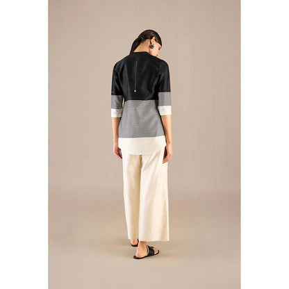 AMPM Black Daara Shirt with Palazzo (Set of 2)
