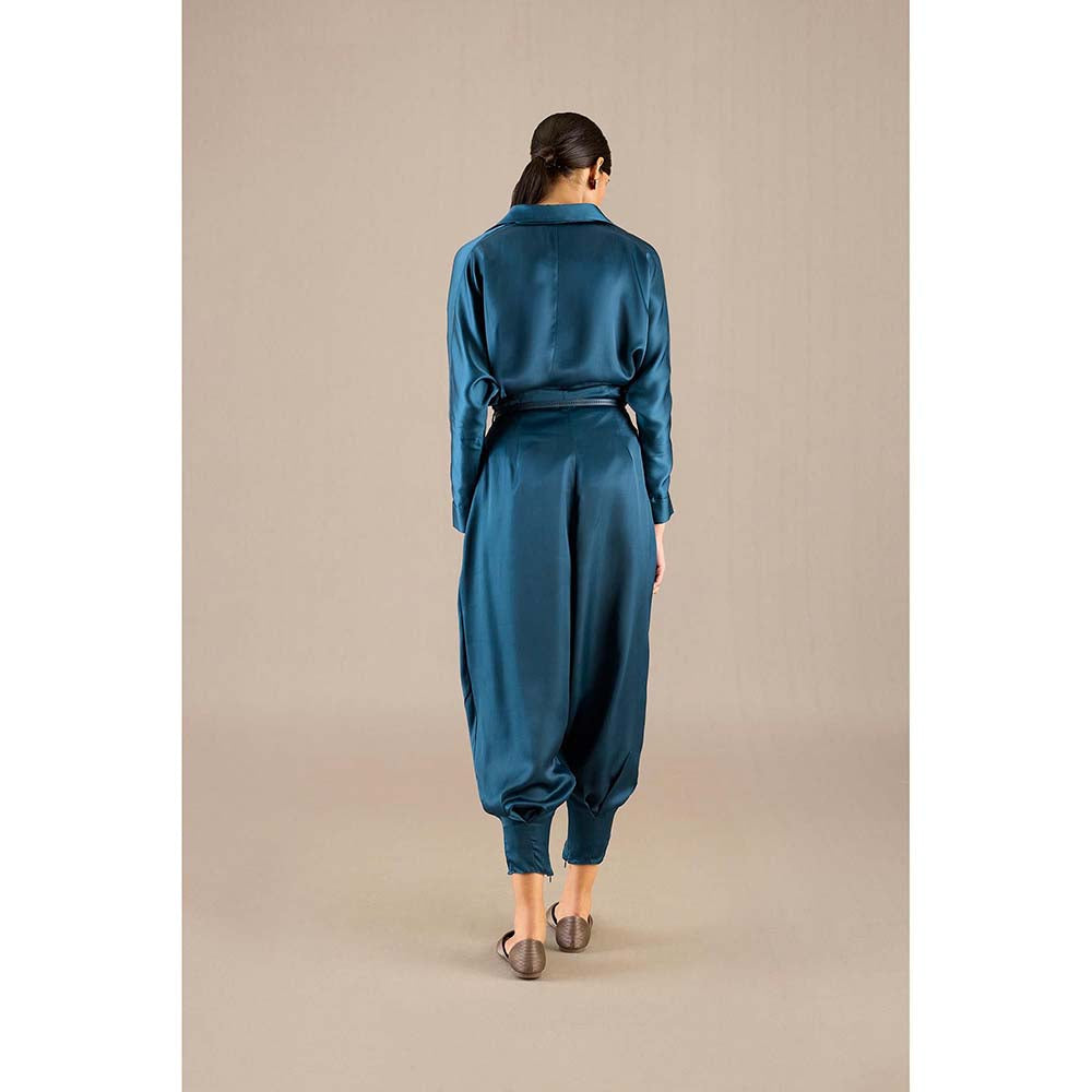 AMPM Blue Aarifa Shirt with Pant and Belt (Set of 3)