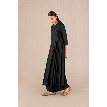 AMPM Saimah Black Printed Kurta with Palazzo and Dupatta (Set of 3)