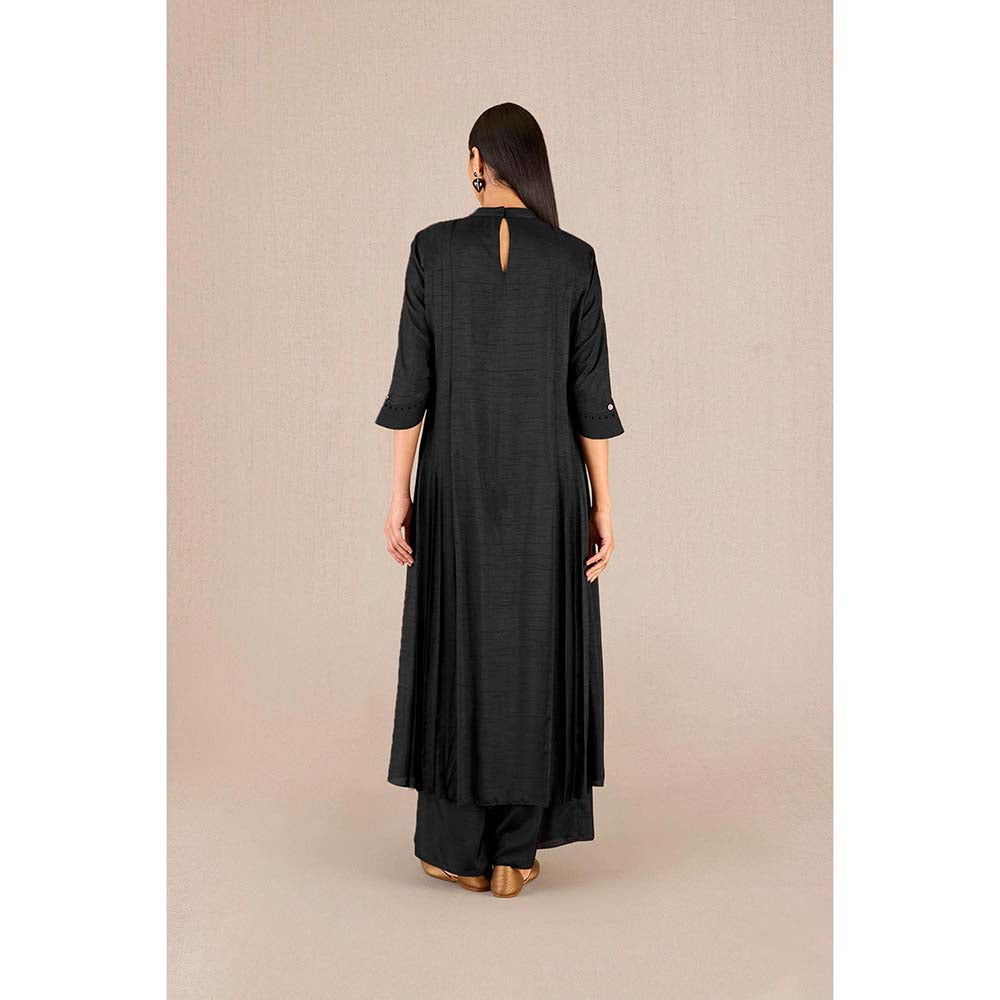 AMPM Saimah Black Printed Kurta with Palazzo and Dupatta (Set of 3)