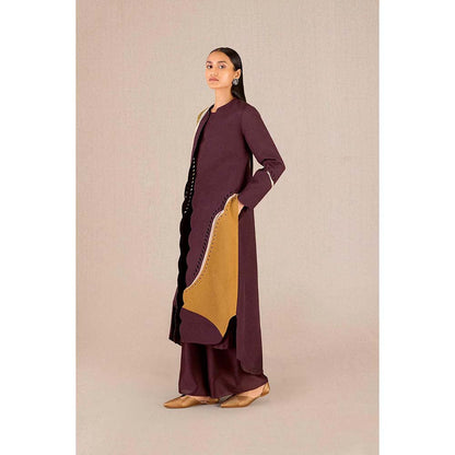 AMPM Asira Printed Jacket with Kurta and Palazzo (Set of 3)