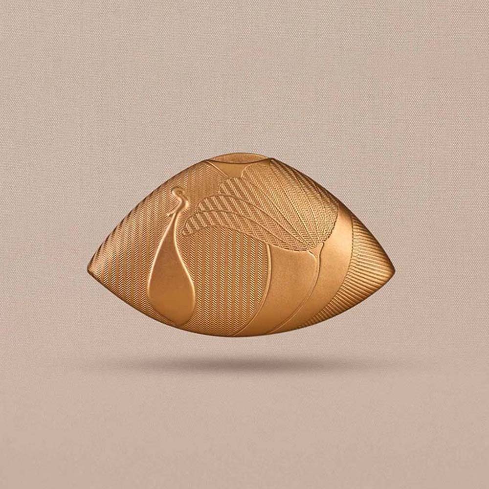 AMPM Ruya Gold Textured Clutch