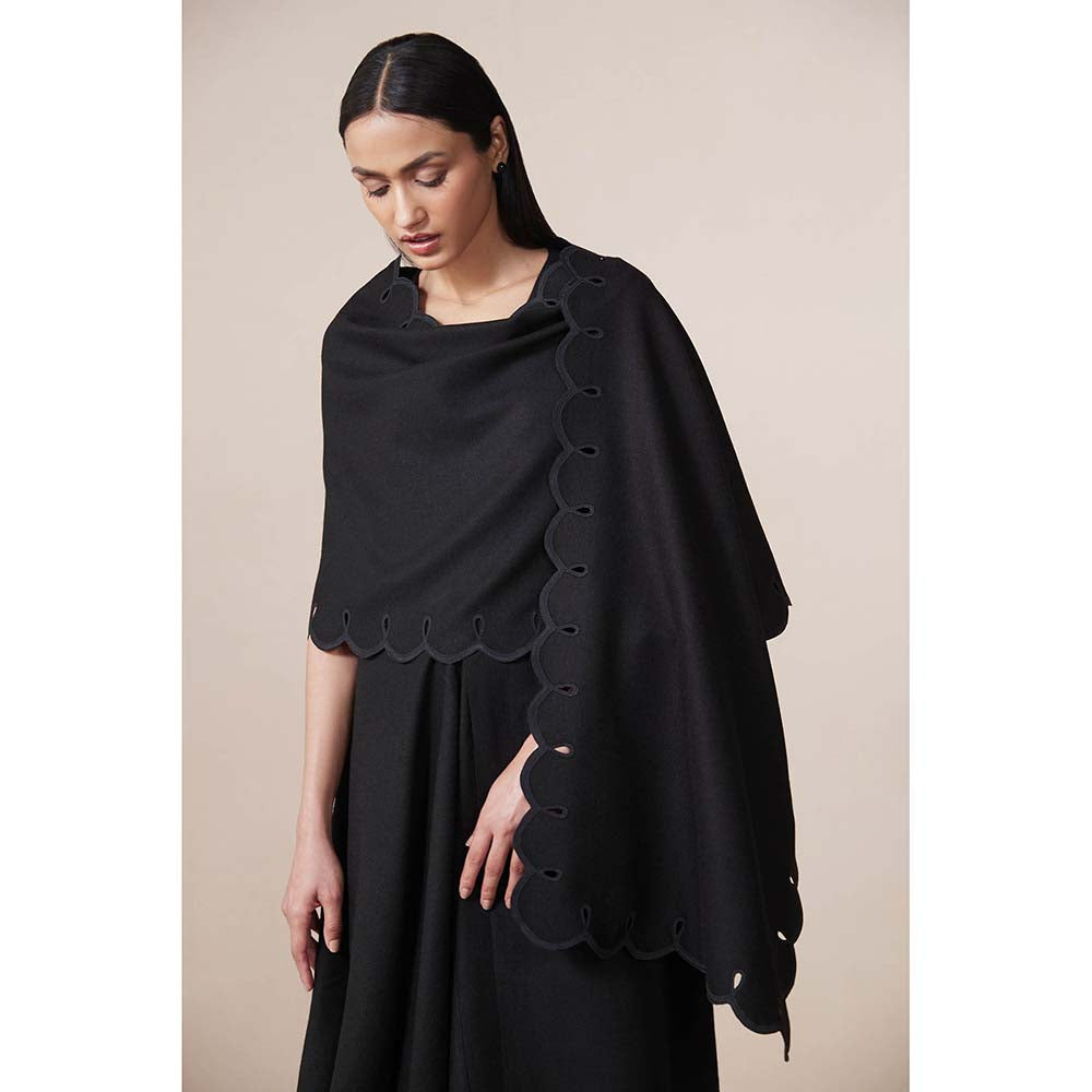 AMPM Black Dahlia Solid Shawl