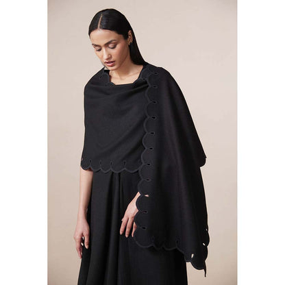 AMPM Black Dahlia Solid Shawl