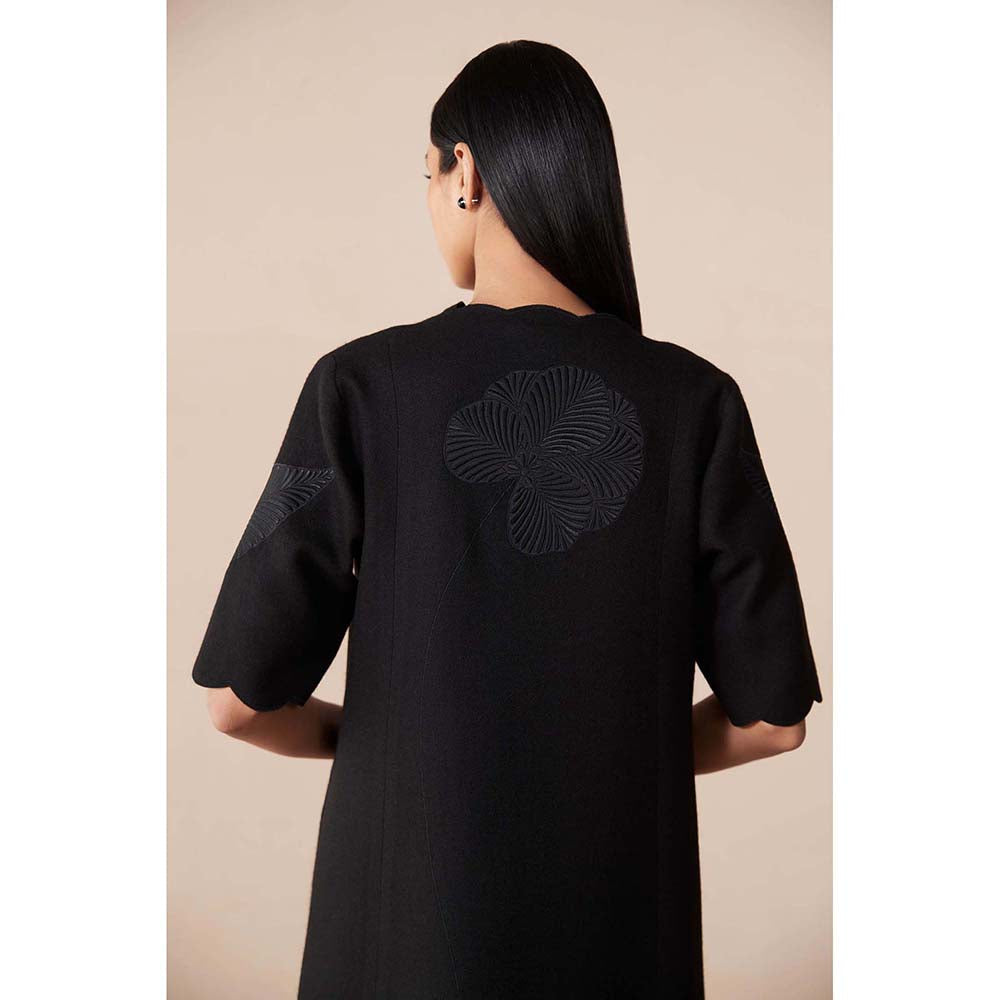 AMPM Black Arzu Jacket with Dress and Belt (Set of 3)