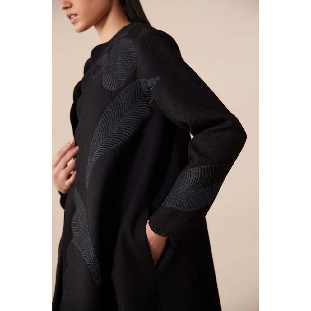 AMPM Black Arzu Jacket with Dress and Belt (Set of 3)