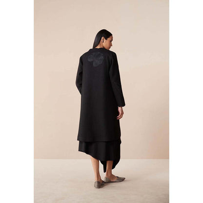 AMPM Black Arzu Jacket with Dress and Belt (Set of 3)