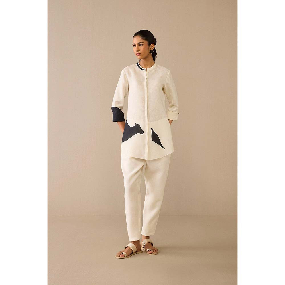 AMPM Ivory Dilbar Co-Ord (Set of 2)