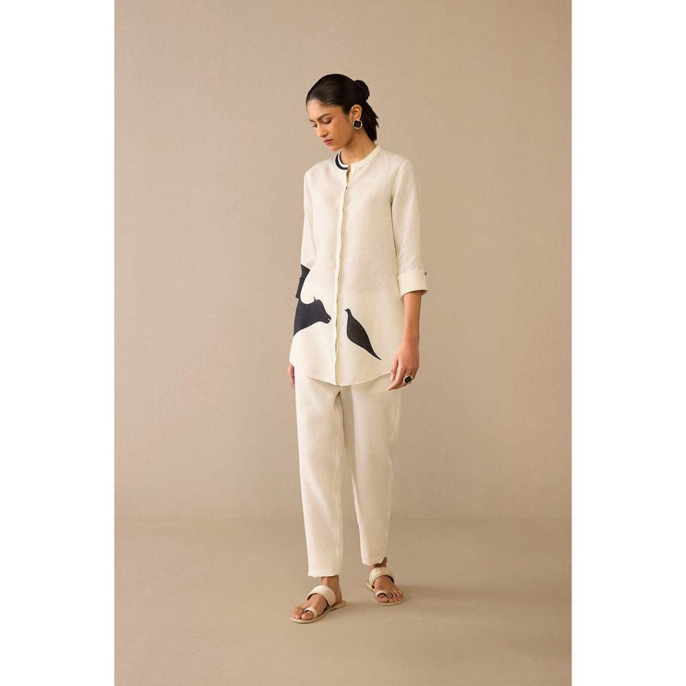 AMPM Ivory Dilbar Co-Ord (Set of 2)