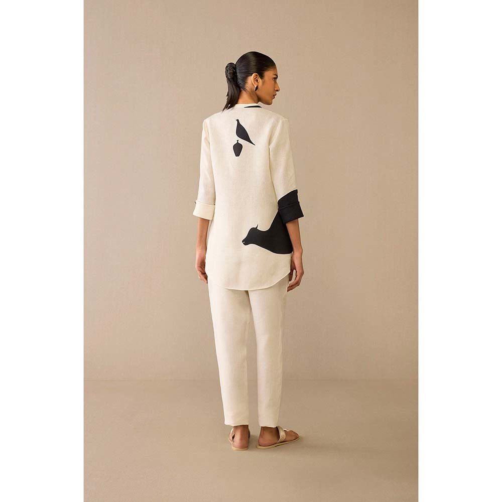 AMPM Ivory Dilbar Co-Ord (Set of 2)