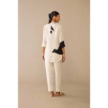 AMPM Ivory Dilbar Co-Ord (Set of 2)