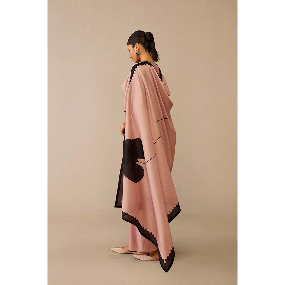 AMPM Pink Dilruba Kurta with Palazzo and Dupatta (Set of 3)