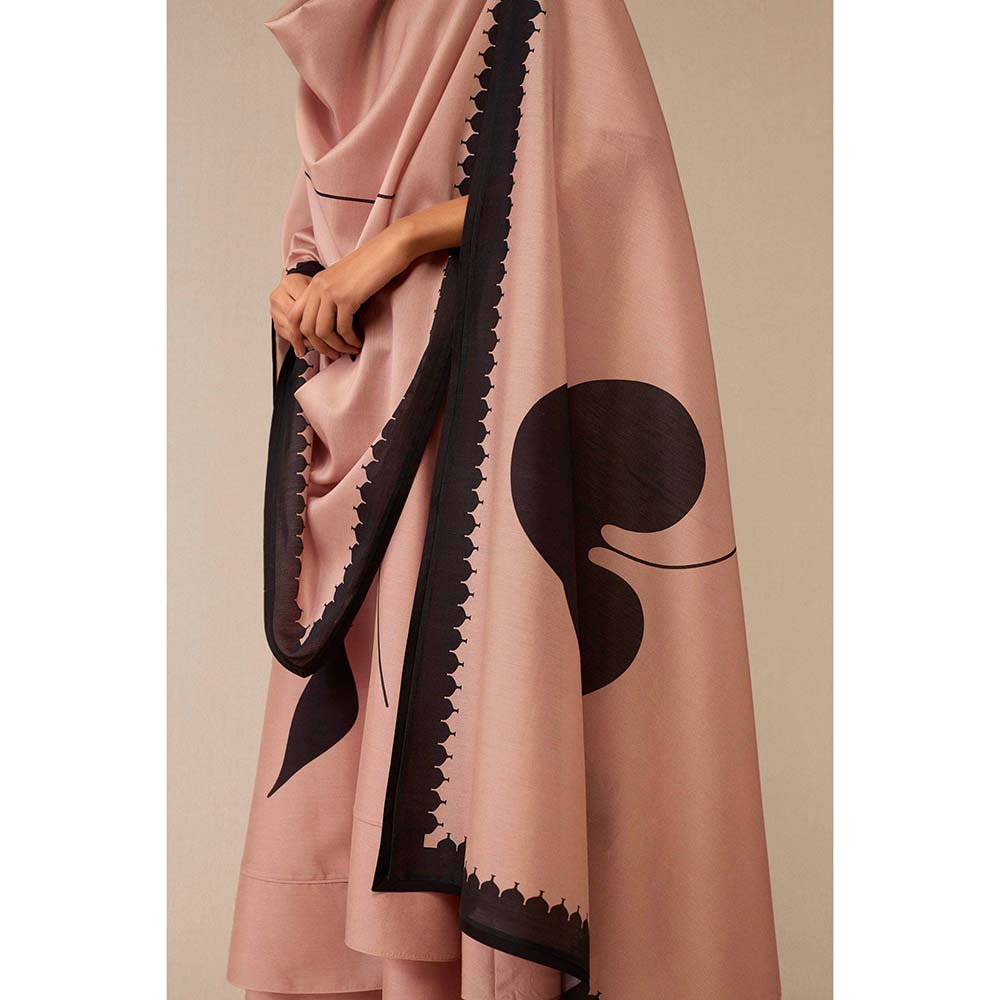 AMPM Pink Dilruba Kurta with Palazzo and Dupatta (Set of 3)