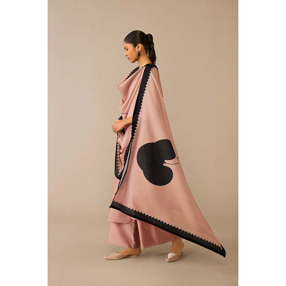 AMPM Pink Dilruba Kurta with Palazzo and Dupatta (Set of 3)