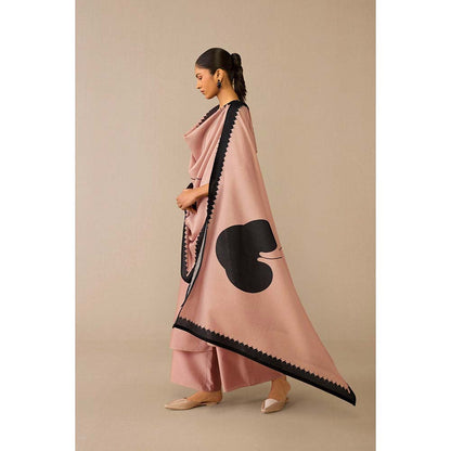 AMPM Pink Dilruba Kurta with Palazzo and Dupatta (Set of 3)