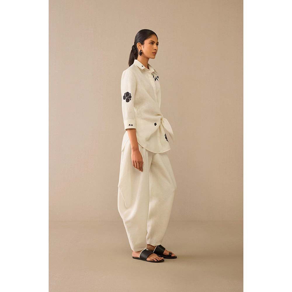 AMPM Ivory Dilara Shirt with Dhoti (Set of 2)