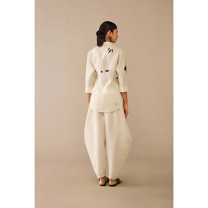 AMPM Ivory Dilara Shirt with Dhoti (Set of 2)