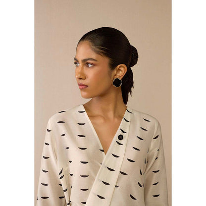 AMPM Ivory Dildaar Tunic with Palazzo (Set of 2)