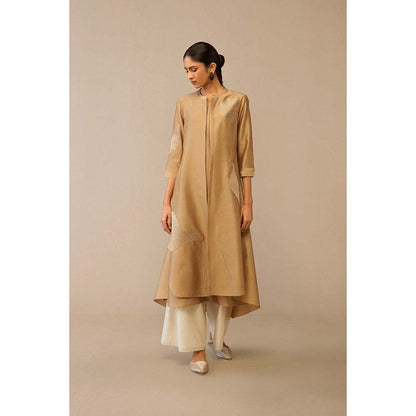AMPM Beige Dilzan Jacket with Inner and Palazzo (Set of 3)