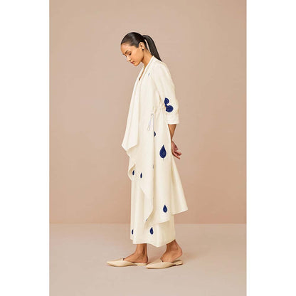 AMPM White Zinnia Printed Co-Ord (Set of 3)