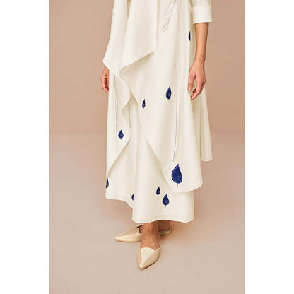 AMPM White Zinnia Printed Co-Ord (Set of 3)