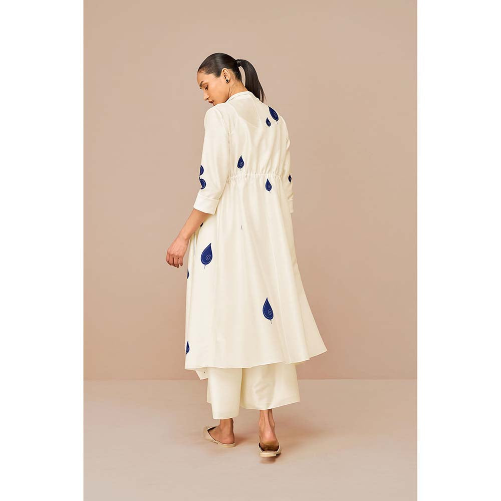 AMPM White Zinnia Printed Co-Ord (Set of 3)