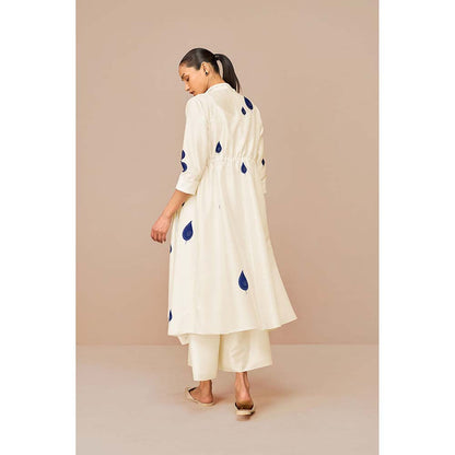 AMPM White Zinnia Printed Co-Ord (Set of 3)