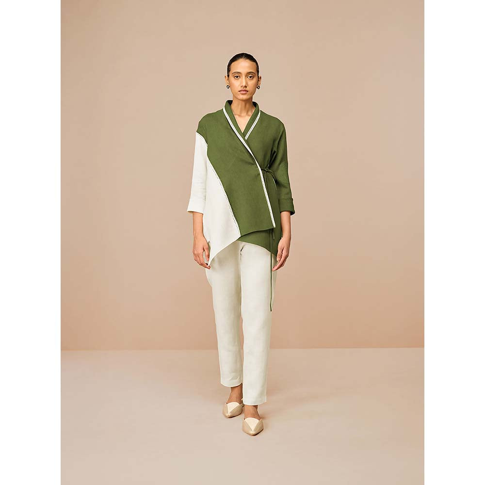 AMPM Olive Beia Colorblock Co-Ord (Set of 3)