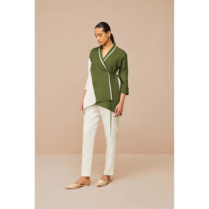 AMPM Olive Beia Colorblock Co-Ord (Set of 3)