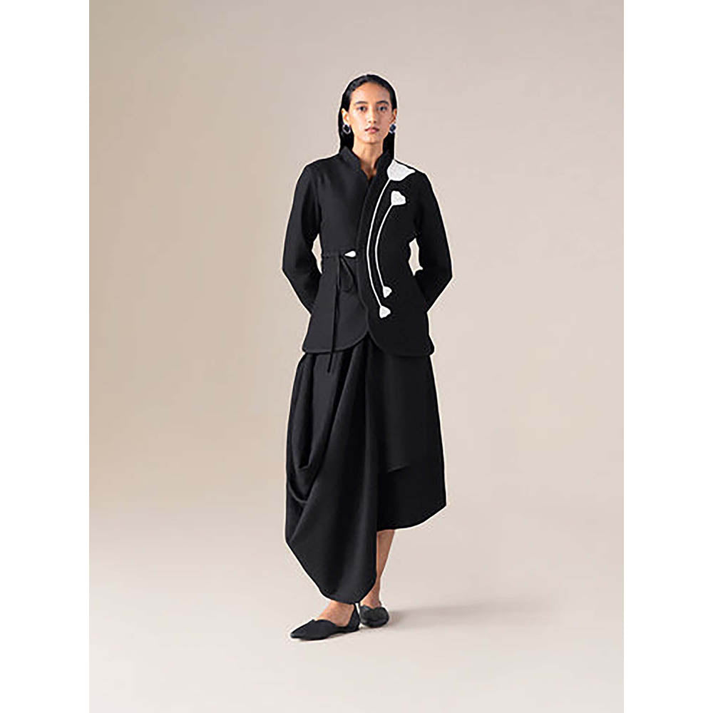 AMPM Women Black Wool Jacket
