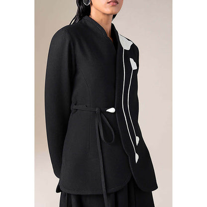 AMPM Women Black Wool Jacket