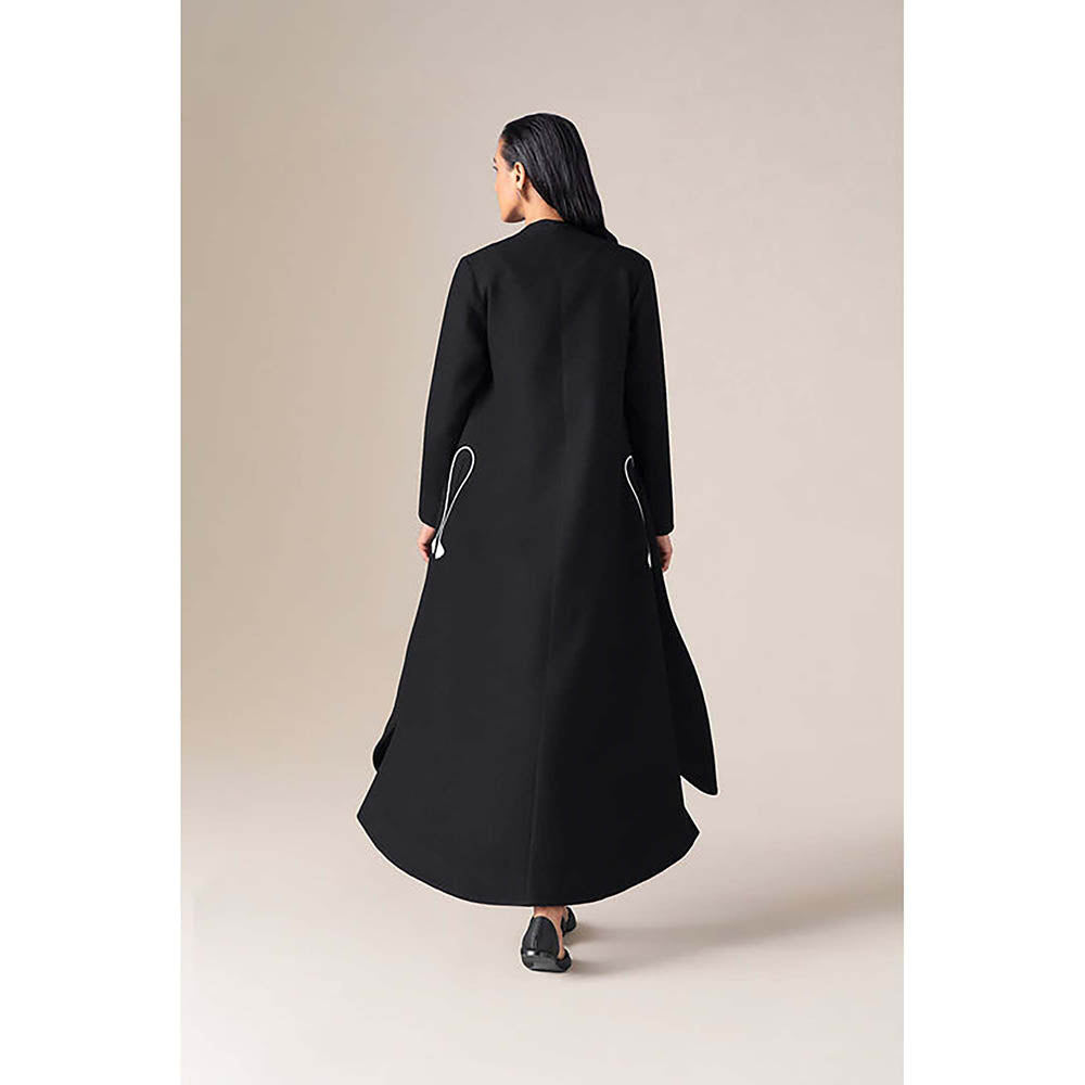 AMPM Zahir Black Jacket with Top and Palazzo