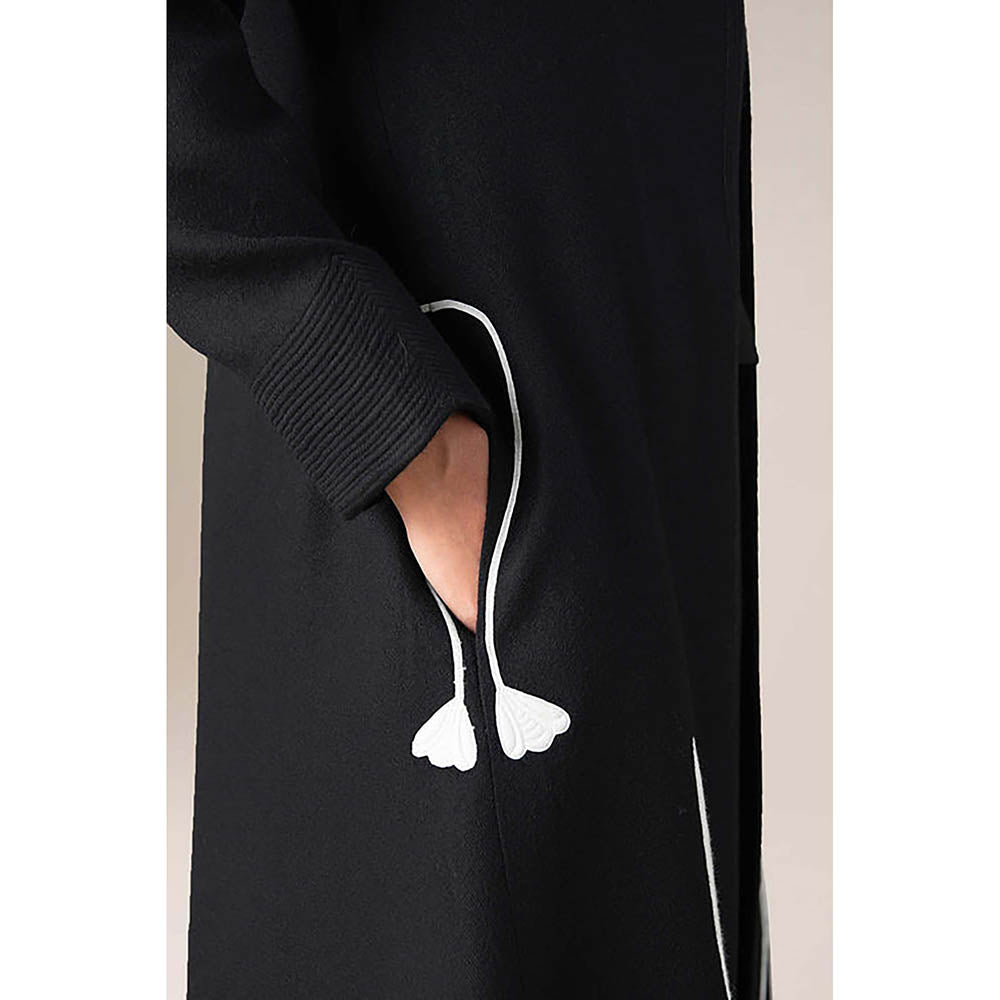 AMPM Zahir Black Jacket with Top and Palazzo