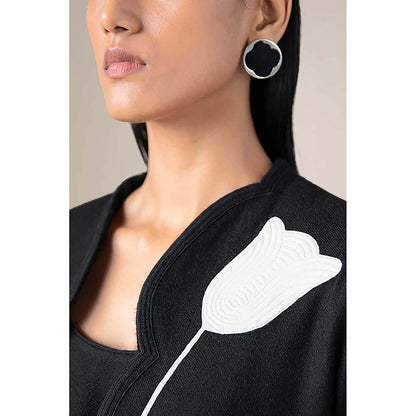 AMPM Zahir Black Jacket with Top and Palazzo