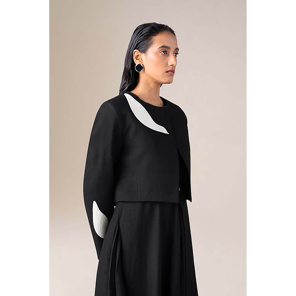 AMPM Women Black Wool Jacket