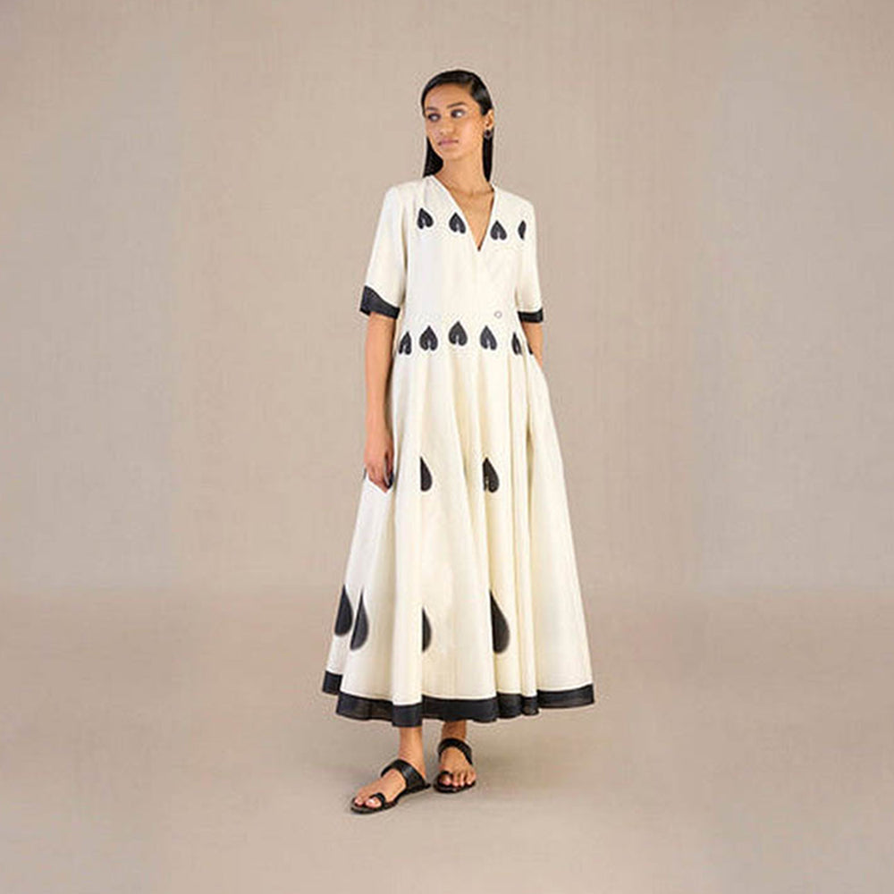 AMPM Ivory V-Neck Floral Maxi Dress