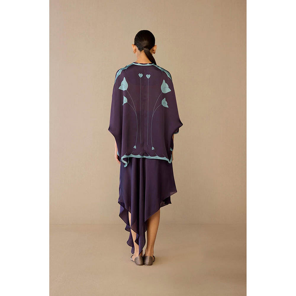 AMPM Refa Purple Shirt with Skirt and Belt